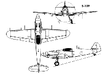 Схема истребителя Avia S-199